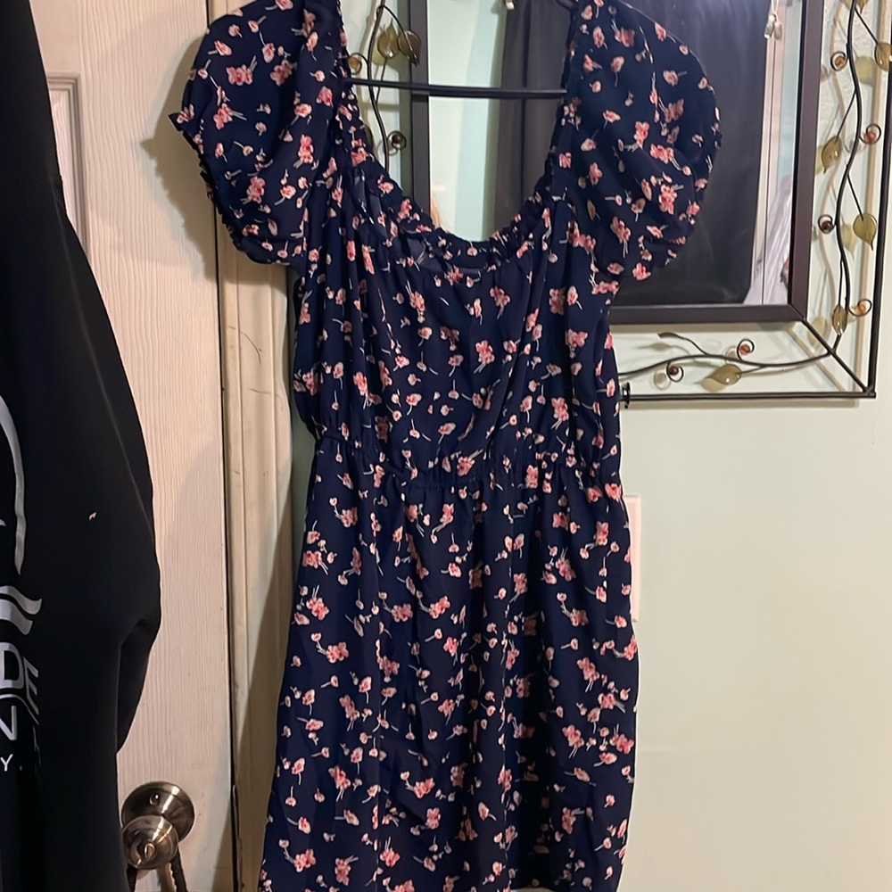 Trixxi NWT Blue Floral Mini Dress medium